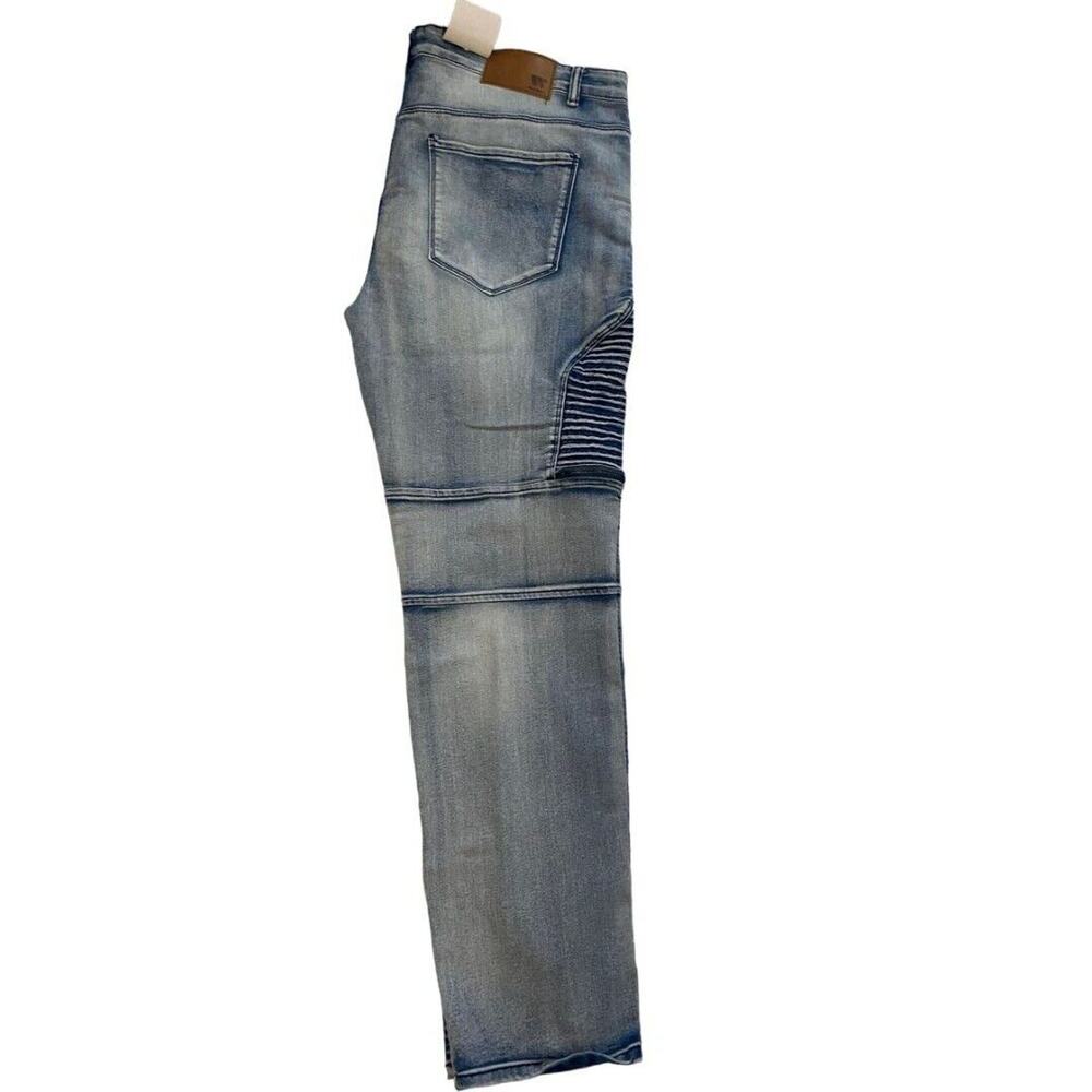 40 Waimea Casual Denim Jeans Distressed Skinny Fit Medium Wash Men's NWT - Picture 4 of 10